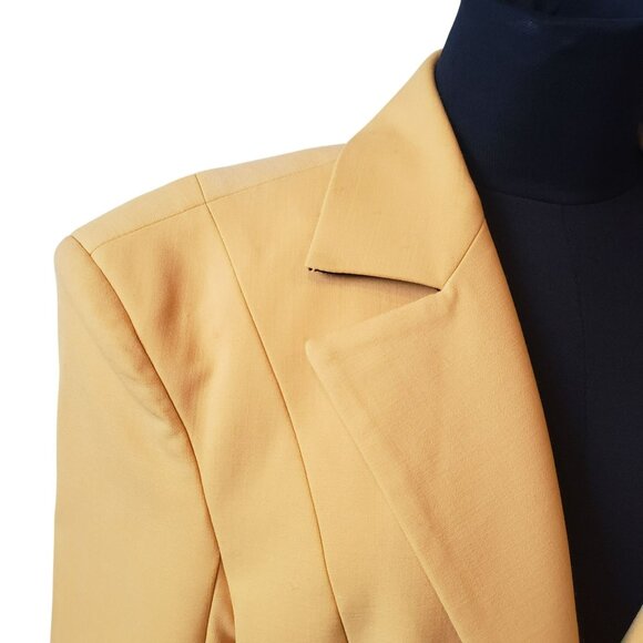 Kwaidan Editions Lemon Yellow Tailored Blazer Jacket Olivia Wilde Style Bright - Picture 6 of 16